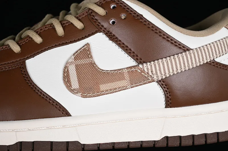 All categories Nk SB Dunk series Nk SB Dunk Low low-top sneakers F version Nk Dunk Low "Brown Plaid" white and brown stitching SB low-top casual sneakers FV3653-191